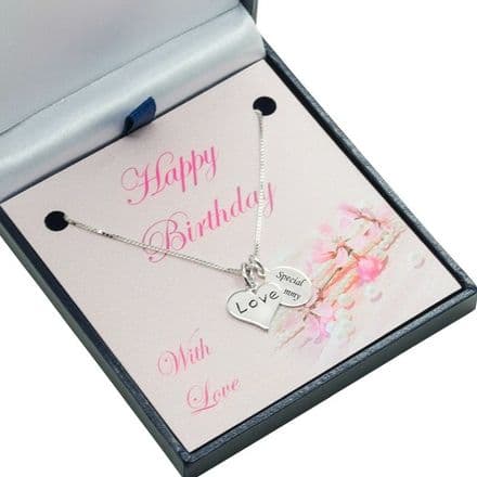 Birthday Necklace for Mummy, Choice of Pendant