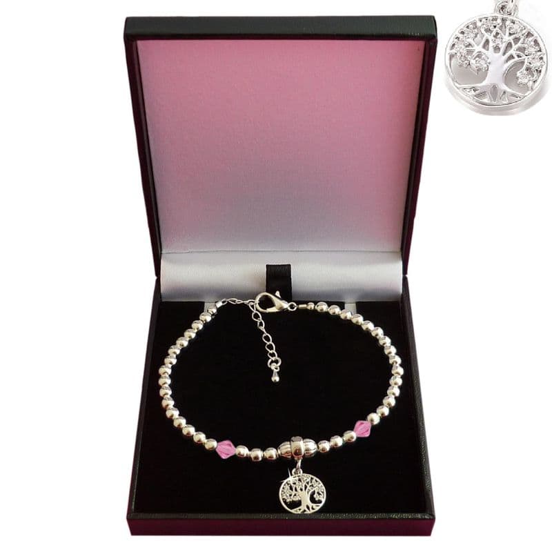 Birthstone and Tree of Life Bracelet for Women and Girls | Jewels 4 Girls