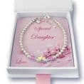 Birthstone Bracelet for Mum, Nanny etc, with Star Bead | Jewels 4 Girls