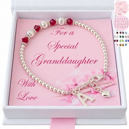 Birthstone Bracelet in Special Gift Box for Mum, Daughter, Sister etc