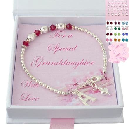 Birthstone Bracelet in Special Gift Box for Mum, Daughter, Sister etc