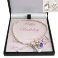 Birthstone Bracelet on Card Mount for Daughter, Sister etc | Jewels 4 Girls