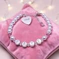 Birthstone Bracelet Personalised with Engraving | Jewels 4 Girls