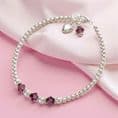 Birthstone Bracelet, Sterling silver | Jewels 4 Girls