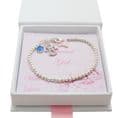 Birthstone Bracelet with Angel Charm. Gift for Granddaughter, Daughter...| Jewels 4 Girls