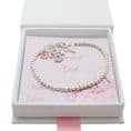 Birthstone Bracelet with Angel Charm. Gift for Granddaughter, Daughter...| Jewels 4 Girls