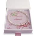 Birthstone Bracelet with Silver Beads, Gift For Daughter, Mum etc| Jewels 4 Girls