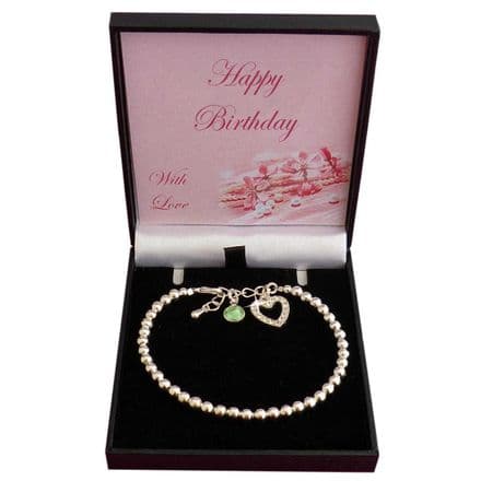 Birthstone Bracelets in a Choice of Gift Box