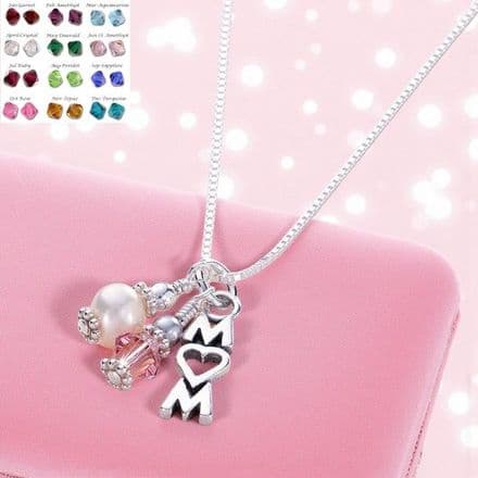 Birthstone Necklace for Mum