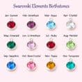 Birthstone Necklace with Letter and Wing in Christmas Gift Box | Jewels 4 Girls