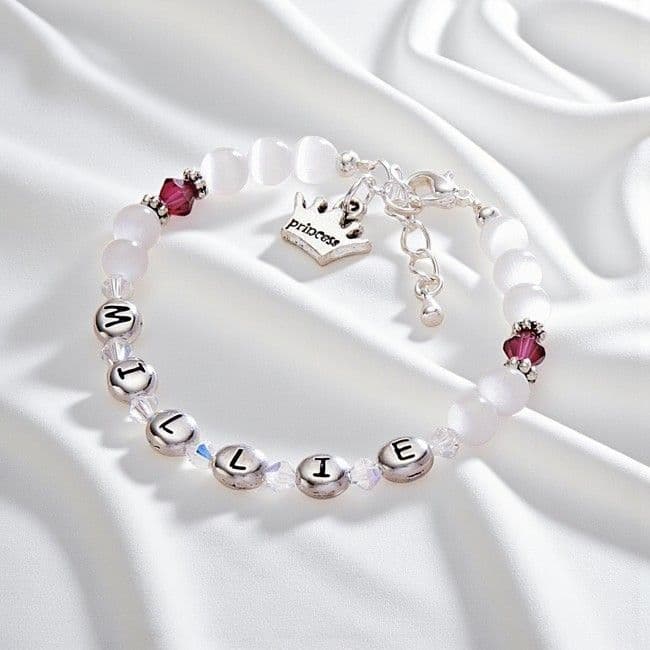 Birthstone Personalised Bracelet Premium | Jewels 4 Girls