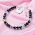 Black Pearl Family Birthstone Bracelet | Jewels 4 Girls