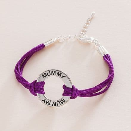 Bracelet for Daughter, Sister, Mum with Stamped Ring