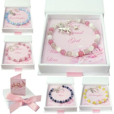 Bracelets for Girls with Choice of Charm and Colour