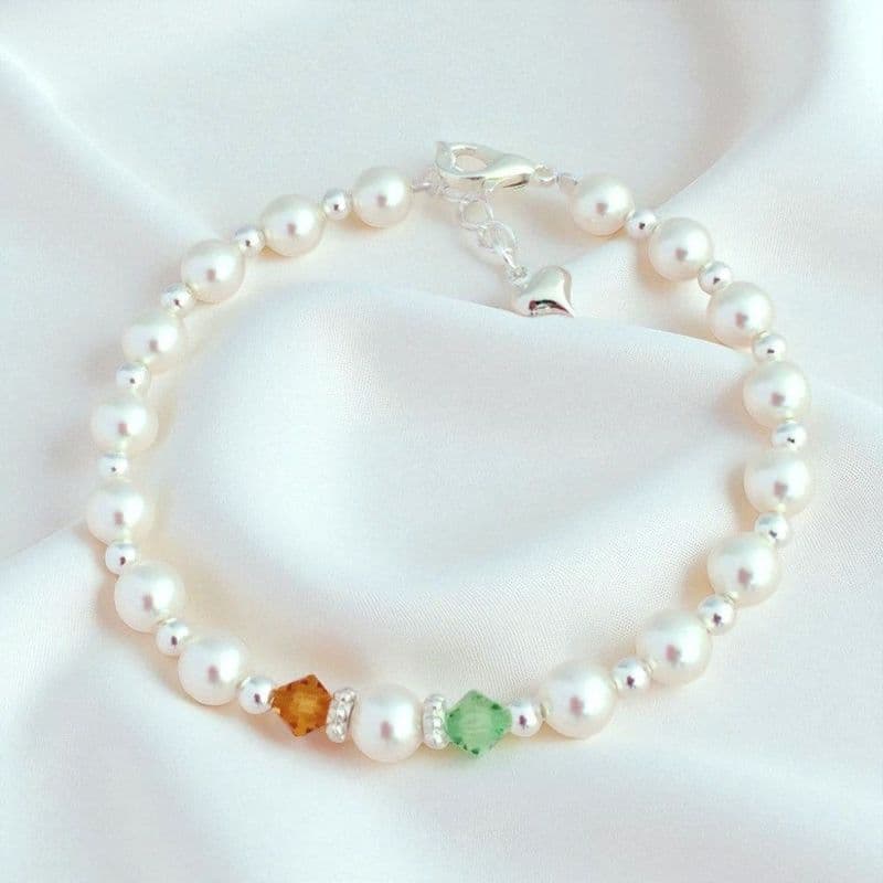 Bride and Groom Birthstones Bracelet | Jewels 4 Girls