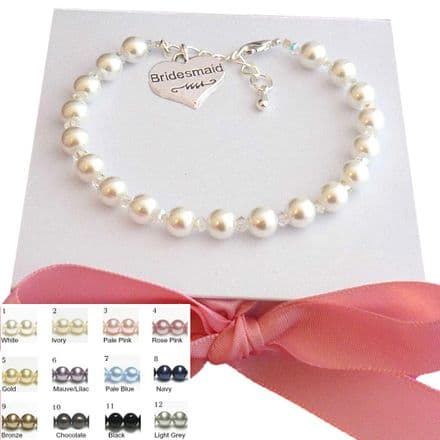 Bridesmaid Bracelet Many Colours