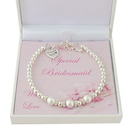 Bridesmaid Bracelet with Stardust Beads