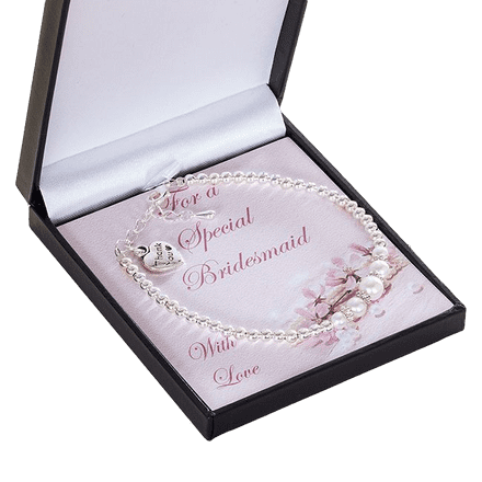 Bridesmaid, Flower Girl Thank You Charm Bracelet