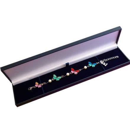 Butterfly Bracelet with a Letter Charm for Girls, Women. New Design