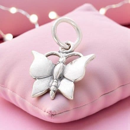 Butterfly Charm, Sterling Silver