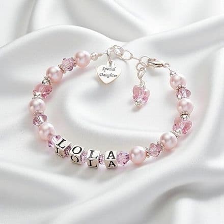 Butterfly Kisses Personalised Name Bracelet