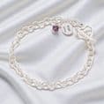 Charm Bracelet with Birthstone and message | Jewels 4 Girls