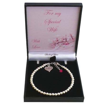 Charm Choice Birthstone Bracelet on Card Mount
