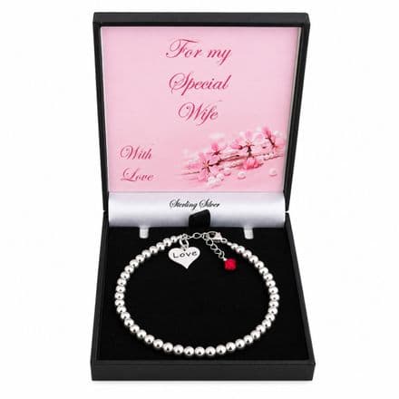 Charm Choice Birthstone Bracelet on Card Mount