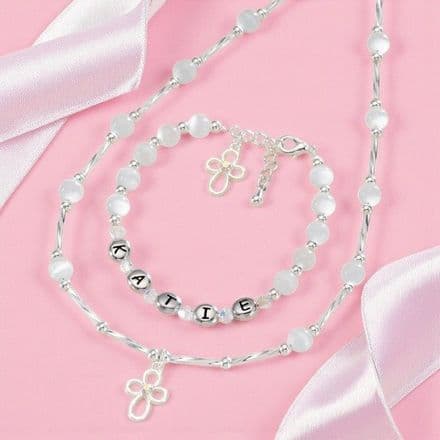 Christening Day Personalised Jewellery Set for Girls