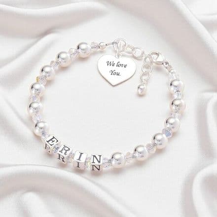 Christening Day Personalised Name Bracelet