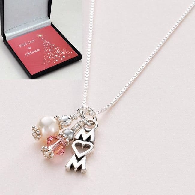 Christmas Birthstone Necklace for Mum | Jewels 4 Girls