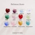 Ring Necklace with Birthstone Heart for Christmas | Jewels 4 Girls
