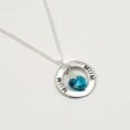 Ring Necklace with Birthstone Heart for Christmas | Jewels 4 Girls