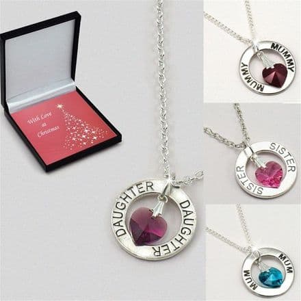 Christmas Necklace for Mum, Daughter, Sister etc