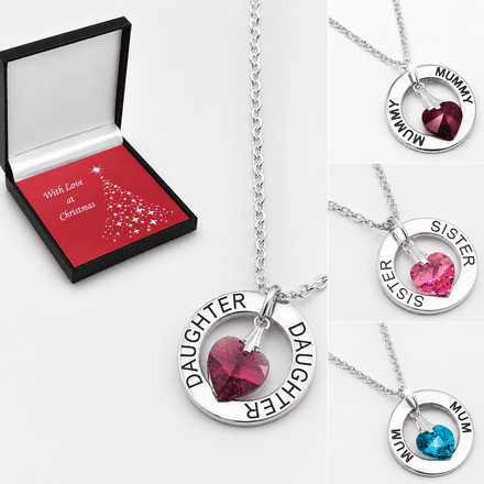 Christmas Necklace for Mum, Daughter, Sister etc