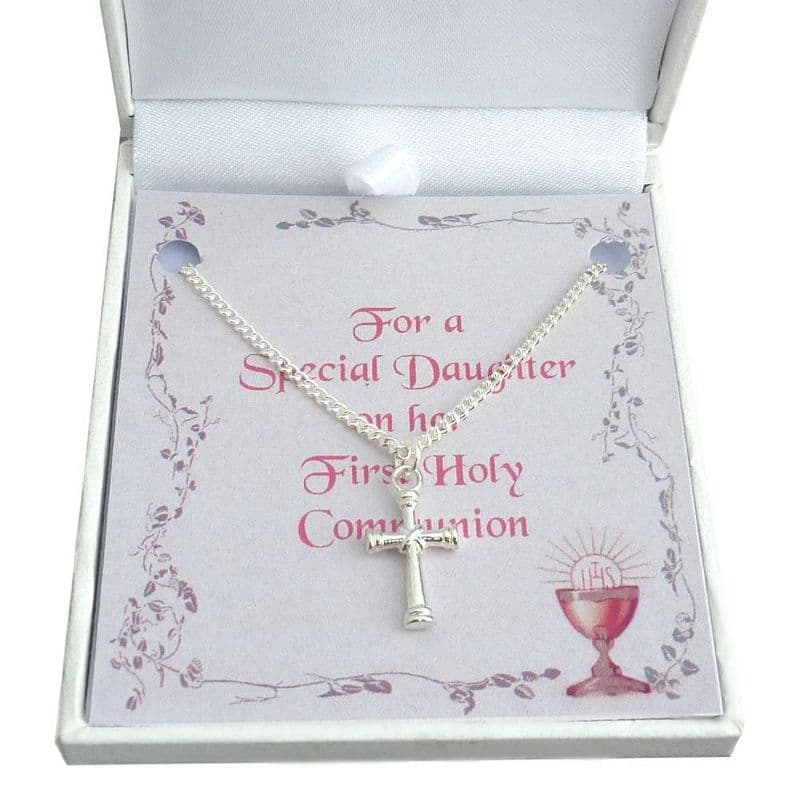 Cross Necklace for Girls First Holy Communion | Jewels 4 Girls