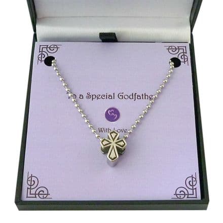 Cross on a Chain Necklace for Boys or Men