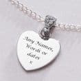 Crystal Bail Personalised Necklace for Christmas | Jewels 4 Girls