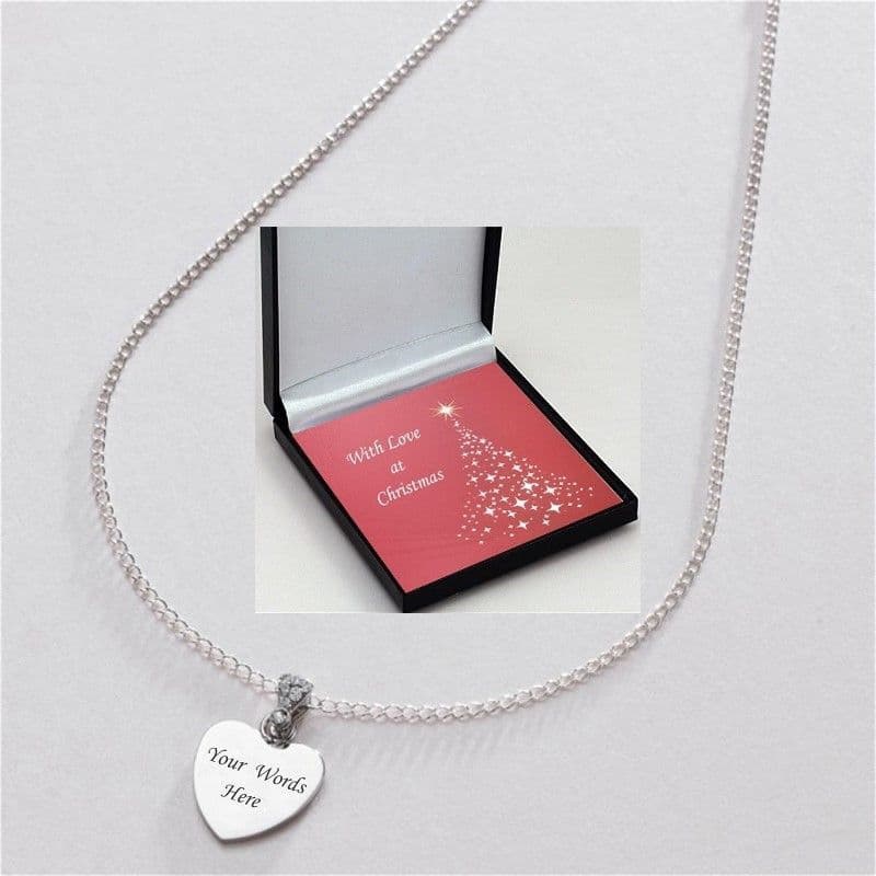 Crystal Bail Personalised Necklace for Christmas | Jewels 4 Girls