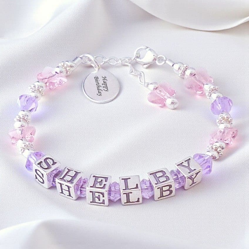 Crystal Beauty Personalised Name Bracelet Jewels Girls