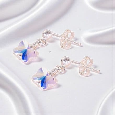 Crystal Butterfly Earrings