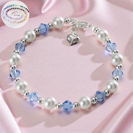 Crystals and Pearls Bracelet. All Colours!