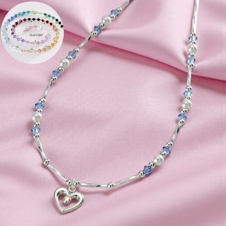 Crystals and Pearls Necklace