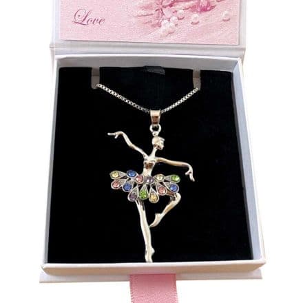 Dancing Ballerina, Ballet Necklace, Gift for a Girl