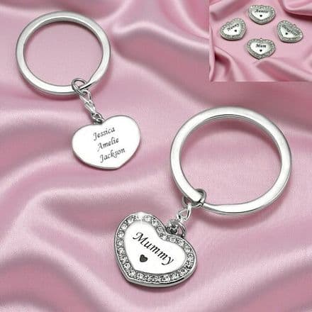 Daughter, Auntie etc Engraved Keyring