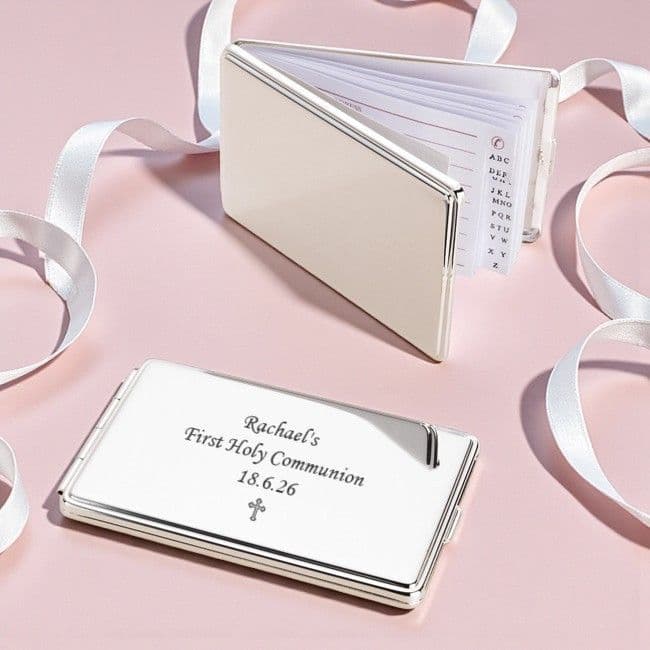 Engraved Address Book for First Holy Communion | Jewels 4 Girls