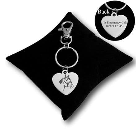 Engraved Bridle Tag, Personalised, Very High Quality Steel