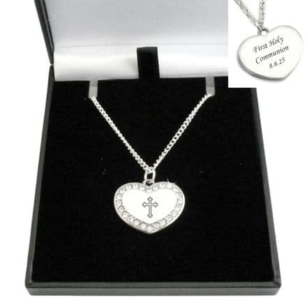 Engraved First Holy Communion Necklace