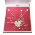 Engraved Necklace with Birthstone for Christmas in Sterling Silver | Jewels 4 Girls