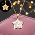 Engraved Rose Gold Star Necklace, Personalised Gift | Jewels 4 Girls